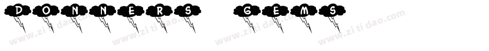 Donner's Gems字体转换